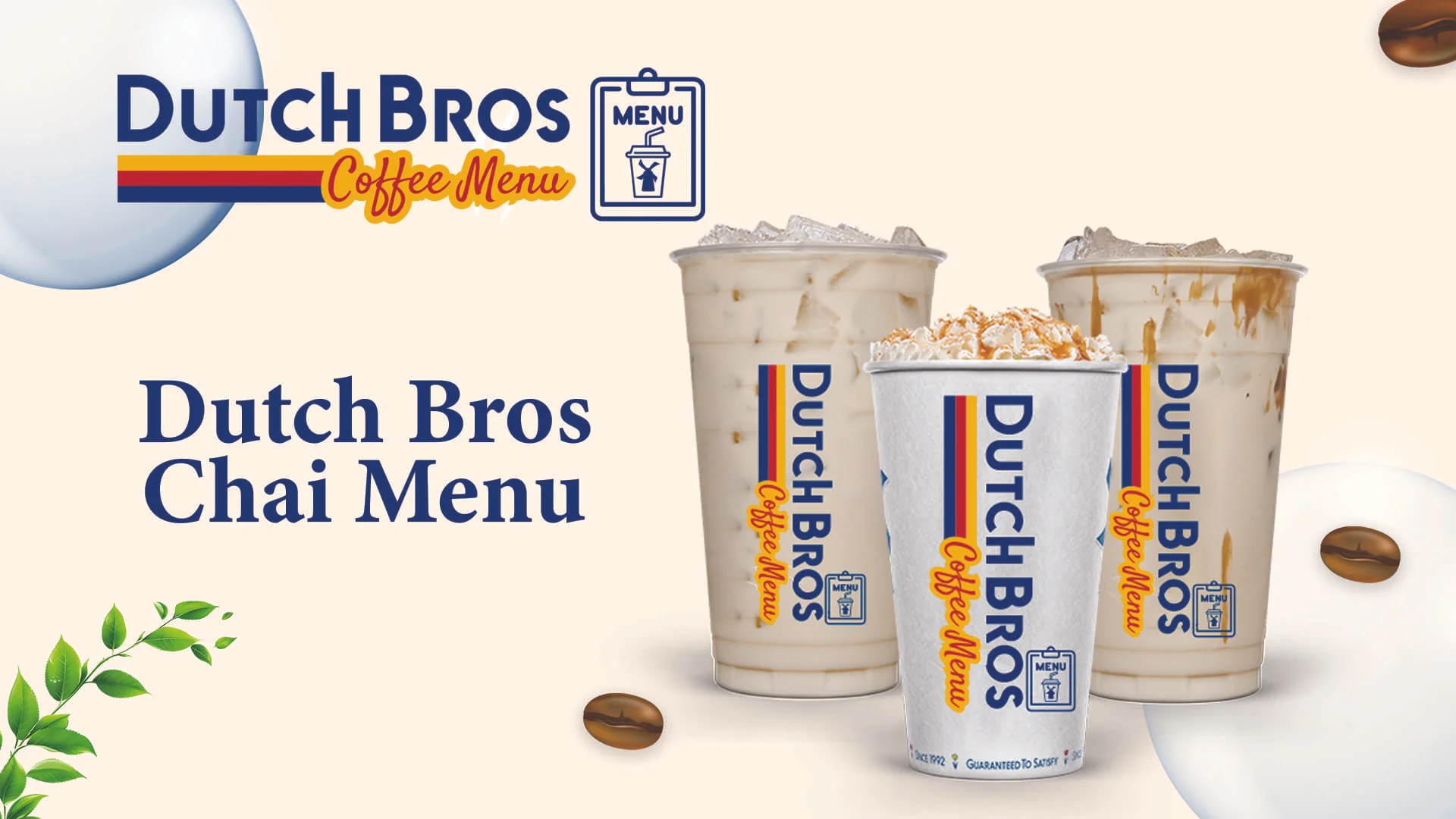 Dutch Bros Chai Menu