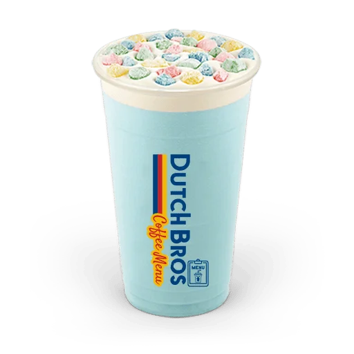 Seasonal Drinks 20 Dutch Bros Cotton Candy Shake w/ Mochi & Soft Top
