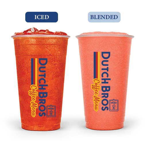 Double Rainbro Rebel 1 Dutch Bros Iced and Blended Double Rainbro Rebel