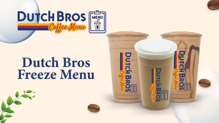 Dutch Bros Freeze Menu