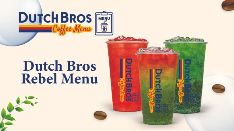 Dutch Bros Rebel Menu