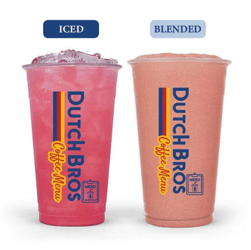 Dutch Bros Iced and Blended Strawberry Lavender Lemonade