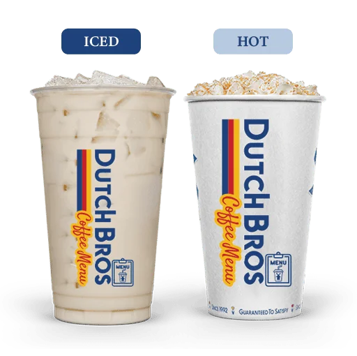 Dutch Bros Iced and Hot Vanilla Chai