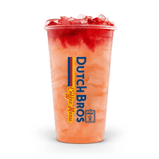 Seasonal Drinks 6 Dutch Bros Watermelon Fizz w/ Strawberry Fruit