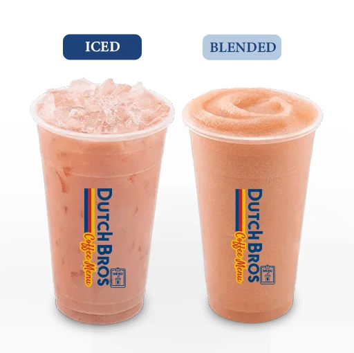 Dutch Bros Iced & Blended Smooth Strawberry Rebel