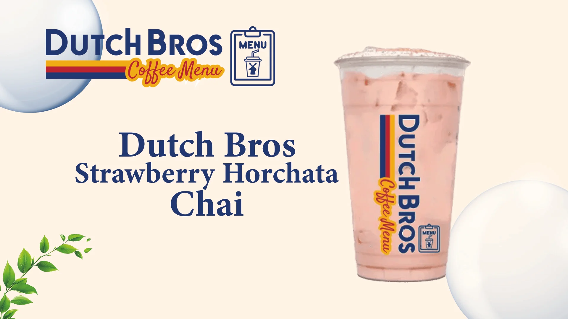 Dutch Bros Strawberry Horchata Chai: Flavor, Calories & More 1 Dutch Bros Strawberry Horchata Chai featured image